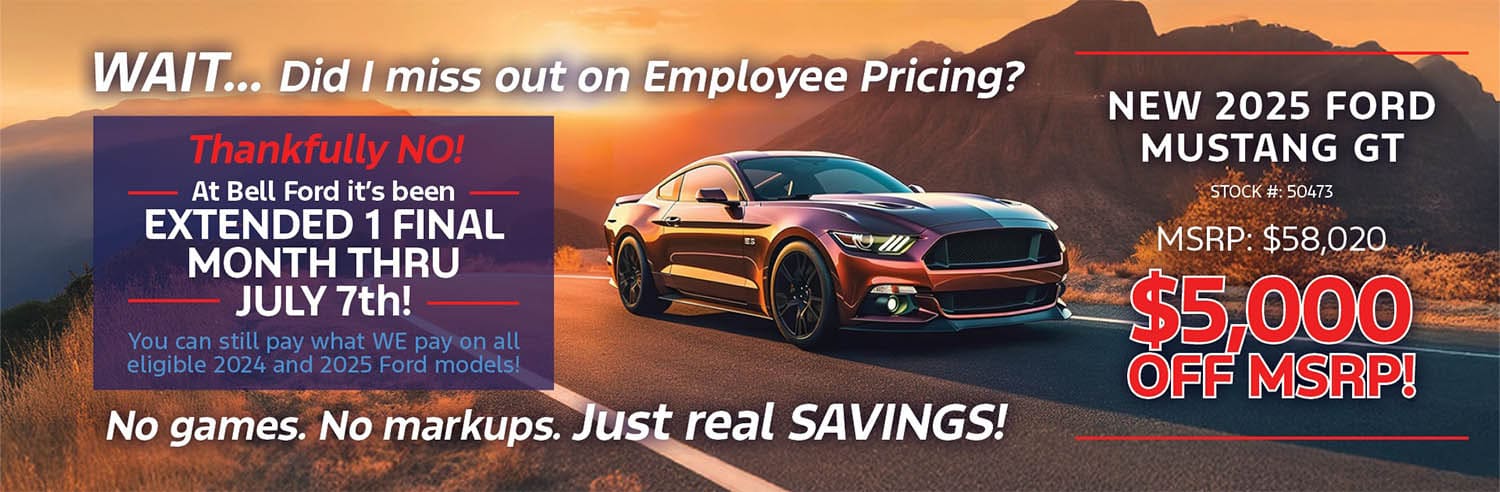 $5,000 Off MSRP 2025 Ford Mustang GT